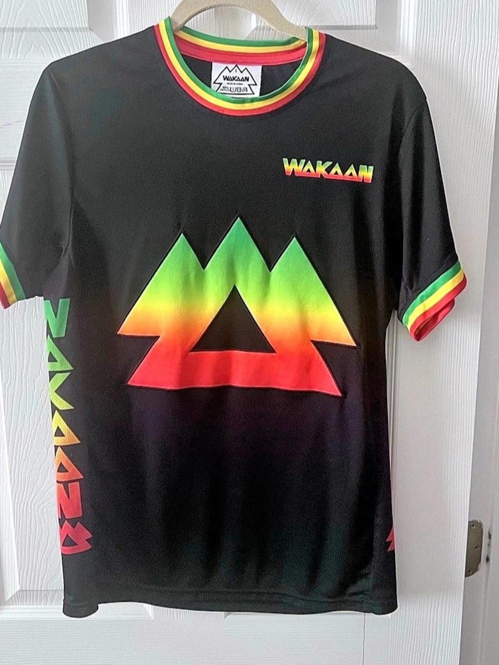 WAKAAN 420 Jersey Graphic Black & Green Size Small